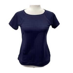 T by Talbots Petite Navy UPF 50 Active Tee Womens P